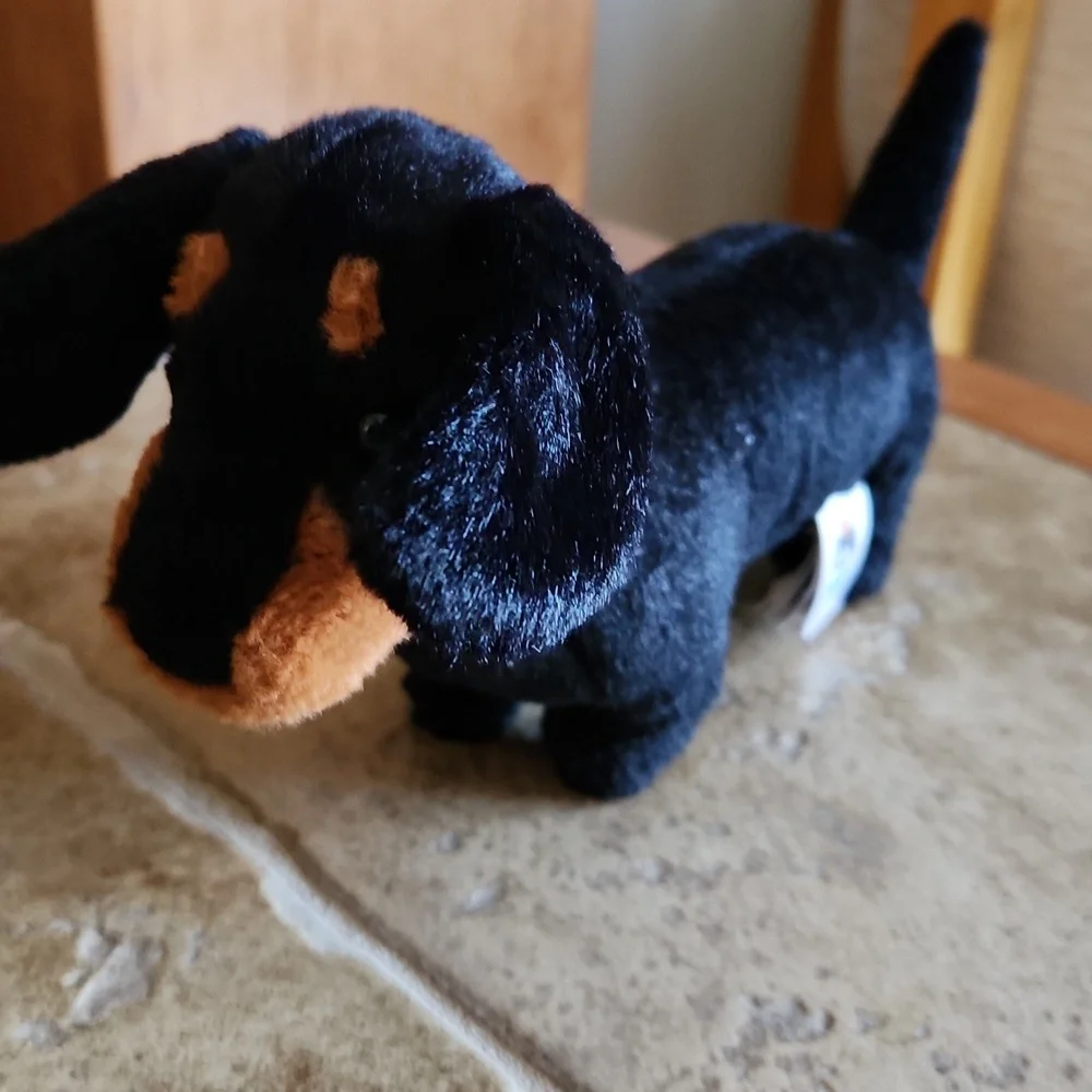Jellycat Midnight Black And Brown MINI Freddie  Dauchsund Plush Toy - Picture 7 of 8